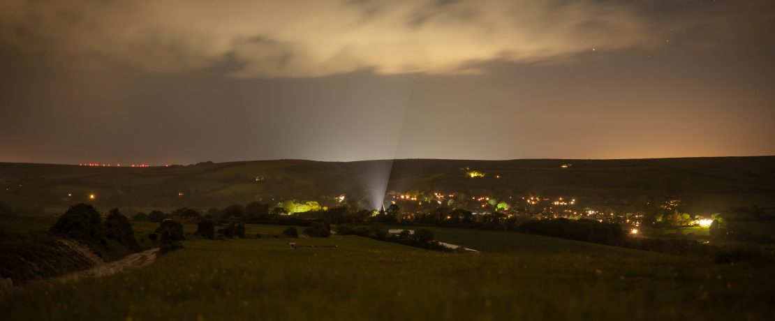 An example of light pollution