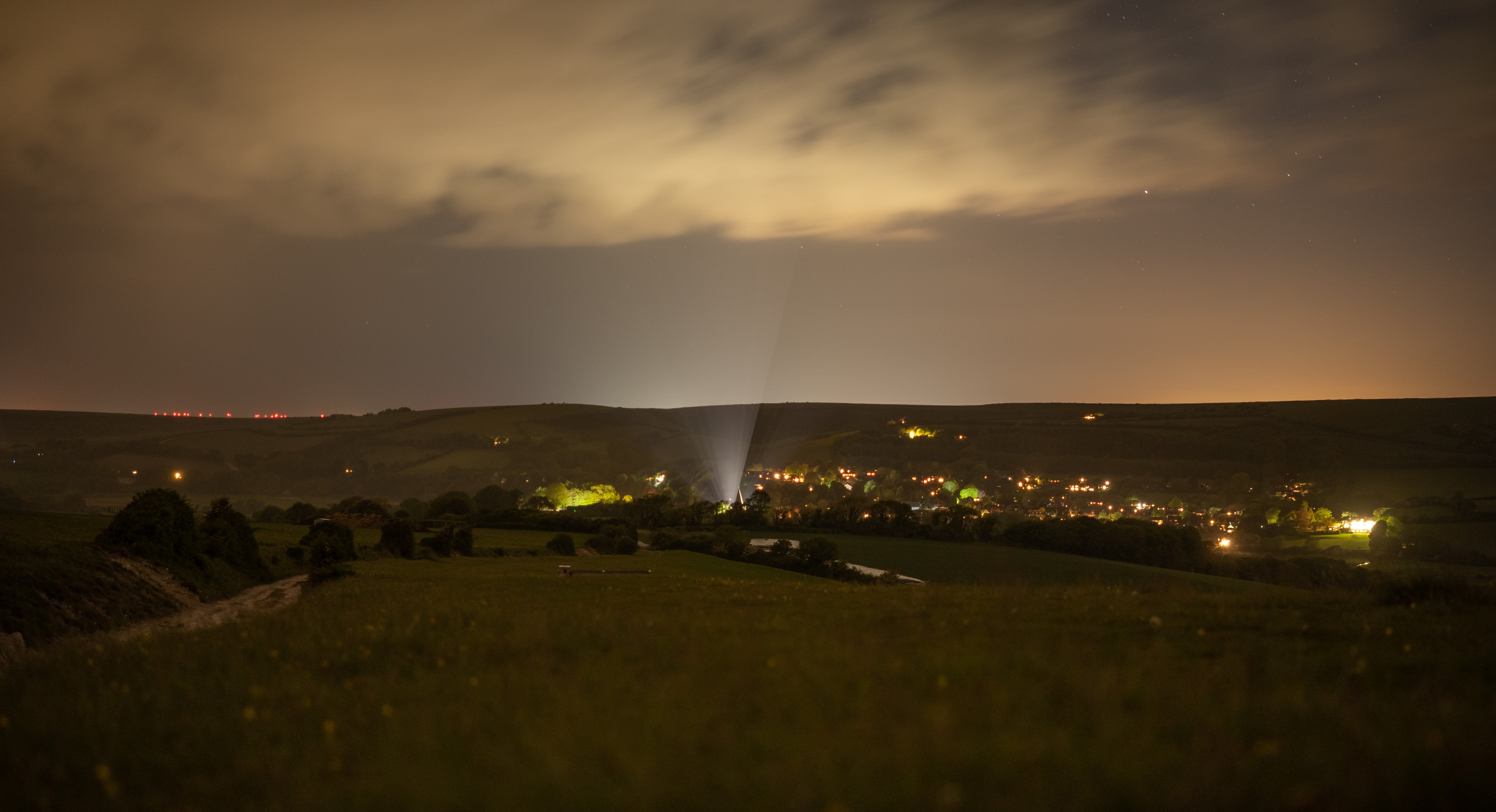 An example of light pollution